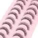 Parriparri Russian Strip Lashes - 10 Pairs Natural Look Curly Fake Eyelashes | Fluffy Wispy 3D Faux Mink Lashes for a Glamorous Look - Buy Online on GoSupps.com