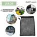 Mesh Bags Drawstring Bag Camping Nylon Mesh Drawstring Bag Durable Mesh | Mesh Gift Bags for Storage Mesh Bag with Drawstring Cord Lock Closure jirra 5 PCS / 11.4*7.4 inch - Buy Online on GoSupps.com