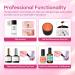 Modelones Poly Nail Gel Kit 8 Colors with 48W LED Nail Lamp - Professional Starter Manicure Kit with Complete Poly Nail Art Tools - Nail Extension Gel Set with Rhinestone, Glitters, Sequins - Perfect Gift for Women - Buy Online on GoSupps.com
