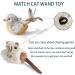 Suhaco Cat Toys for Indoor Cats Feather Squeaky Bird & Mouse Kitten Toys Set Three Dogs & A Cat Melody Motion Activated Chirping Kitty Toys Interactive Plush Cat Toys for Boredom (2 Pack) Grey Bird - Buy Online on GoSupps.com