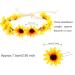 18 Piece Sunflower Hair Accessories Set for Women and Girls - Headband, Wreath, Crown, Clips, and Hairpins for Wedding, Photography, and Pregnancy - Hippie Boho Style - Buy Online on GoSupps.com