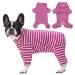 Axcimond dogs one -divider long -sleeved dogbody after op for small medium -sized dogs op body dog castration bitch male puppy pajama body dog after op wound protection anti -leak dog cone alternative 2xl rose
