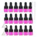 BPZXL 20 pieces empty 1ml pink glass pipette bottle small amber pink pink glass bottle sample glass pipette dripping bottle for aromatherapy essential oils