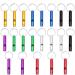 Meiyaxinwin 21 piece of aluminum alloy trillerpfeifen colorful signal pipes with key rings for sports emergencies and outdoor activities