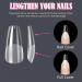 240PCS Medium Coffin Gel Nail Tips Set - Pre-Buffed Artificial Nails Kit - Buy Online on GoSupps.com