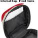 Large Storage Bags for Women's Bandages & Menstrual Products - Antique Anchor Motif Red Striped Zipper Pockets Multi-Colored Inserts & Tampon Organizer - Buy Online on GoSupps.com
