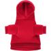 Personalized Pet Hoodie with Photo & Text - Soft Red Sweater for Puppies & Dogs with Hat - Buy Online on GoSupps.com