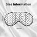 Black and White Stripes Light Blocking Eye Mask | Soft Adjustable Sleep Mask for Travel & Yoga - Buy Online on GoSupps.com