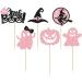 Gyufise 24Pcs Halloween Cupcake Toppers Pink Glitter Ghost Little Boo Cupcake Toppers Halloween Baby Shower Cupcake Toppers Food Picks for Pink Girl Halloween Birthday Baby Shower Party Supplies Style 14 - Buy Online on GoSupps.com