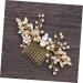 FRCOLOR Hair Jewelry for Women Hair Accessories for Women Wedding Hair Accessories Handmade Hair Combs Golden Hair Comb Tiara Rhinestone Comb Pearl Hair Comb Crystal Headgear Bride - Buy Online on GoSupps.com