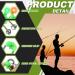 120 Pcs LED Night Fishing Rod Bait Alarm and Indicator Set - Dual Ring Bite Alarm, Glow Fishing Light, Portable Accessories - Green and Red Light - Buy Online on GoSupps.com