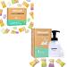 flowcheer Foaming Hand Soap Starter & Refill Bundle Crystal Frosted Glass Foaming Hand Soap Dispenser + 28 Scented Soap Refill Tablets (28 9 fl oz) Variety Fragrance Airbnb Exclusive Value Set