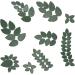 200g Leaves Shape Stained Ceramic Mosaic Tiles - 2 Various Sizes, Porcelain Tiles for Home Decor (Green) - Buy Online on GoSupps.com