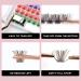 Colored Lash Clusters DIY Eyelash Extensions - 72 C/D Curl Individual Lashes in Brown, Blue, Purple, Green, Red - Thin Band DIT at Home - Volume Mix Color-D 16mm - Buy Online on GoSupps.com