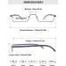 Shop Lanomi Narrow Reading Glasses with Blue Light Filter Metal & TR90 Flexible Arms for Men & Women - HD Lens 1.25 Diopters with Case - Buy Online on GoSupps.com