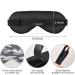 Unisex Haskirky Light Blocking Eye Mask for Travel, Yoga, and Deep Sleep - Breathable & Adjustable - Dark Grey - Buy Online on GoSupps.com