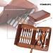 FAMILIFE Professional 11-in-1 Manicure Set with Brown Leather Travel Case - Stainless Steel Nail Clippers & Pedicure Tools Kit for Men - Luxury Grooming Gift - Buy Online on GoSupps.com