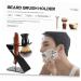 Angoily Men's Beard Brush Holder - Acrylic Mounted Tool Stand for Razors & Brushes - Buy Online on GoSupps.com