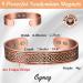 Cigmag 9X Mens Copper Bracelet - Ultra Strength Magnet, 99% Pure Copper, Adjustable Brazaletes Cuff Bangles - Father's Day Gift (Copper Axe Pattern) - Buy Online on GoSupps.com