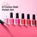 Gellen Nail Polish Set - 6 Wine Red Burgundy Hot Pink Color Gel Nail Polish Quick Dry Nail Polish Air Dry Nail Polish Nail Art Designs DIY Home Gel Manicure Set Love Galore - Buy Online on GoSupps.com