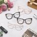 Cute Oversized Cat Eye Blue Light Blocking Reading Glasses - 4 Pack Fashion Eyeglass Frames (Black Leopard Pink Clear) - 1.5x - Buy Online on GoSupps.com