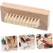 Wooden Cleaning Finger Nail Brush with Pig Bristles - Double-Sided Fingernail Brush Non-Slip Nails Scrubber for Scrubbing Fingernails and Toes - Buy Online on GoSupps.com