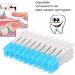 Layhou 160pcs Interdental Brushes & Toothpicks | Soft Silicone Dental Floss for Effective Teeth Cleaning - Blue - Buy Online on GoSupps.com
