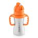 Thinkbaby Stainless Steel Thinkster Bottle, Orange (9 ounce) Silver 1 Count (Pack of 1)