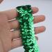 Green Elastic Sequin Ribbon Trim - 10 Yards, 1 Inch - Stretch Fabric Sewing Trim for Dance Dress and Headband Embellishment - Buy Online on GoSupps.com