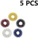 Healifty Acupressure Massage Rings - Stainless Steel Finger & Toe Massage for Relaxation (5 Pack: Gold Silver Black Blue Red) | International Shipping - Buy Online on GoSupps.com