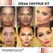 Youngfocus Cosmetics Cream Contour & Highlighting Makeup Kit | 8 Colors Vegan & Cruelty-Free Contouring Palette | Step-by-Step Guide Included - Buy Online on GoSupps.com