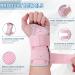 Night Wrist Sleep Support Splint for Carpal Tunnel Pain Relief - Pink S/M Right Hand - Buy Online on GoSupps.com