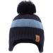 XIAOHAWANG Striped Winter Baby Beanie Hat | Boys Girls Toddler Kids | 2-4 Years | Sky Blue - Buy Online on GoSupps.com