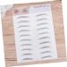 AUTSUPPL 4 Pcs 3d Eyebrow Stickers Bionic Eyebrow Water Transfer Waterproof Bionic Eyebrow 3d Stickers Black - Buy Online on GoSupps.com