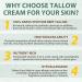 QwsYaay Beef Tallow for Skin Tallow Face Moisturizer Tallow and Honey Balm Grass-Fed Whipped Beef Tallow and Honey Cream Deeply Moisturizing for Face & Body Suitable for Dry & Aging Skin 4.2 oz - Buy Online on GoSupps.com