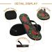 Shop Mnsruu Green Rose Leaves Flip Flops - Perfect Slippers for Home Hotel Spa & Travel - XS Size for Women & Men - Buy Online on GoSupps.com
