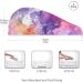 Super Absorbent Purple Red Orange Marble Hair Towel 2 Pack - Quick Dry Hair Turbans with Button Wrap for Women & Girls - Buy Online on GoSupps.com