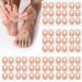 Shynek 72 Pcs Callus Pads Soft Felt Callus Cushion Pads for Bottom of Foot Self Adhesive Foot Callus Cushions Corn Pads for Feet for Men and Women Pain Relief Foot Care Beige Oval Shape