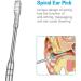 8 Pcs Ear Pick Earwax Removal Kit - Spring Ear Cleansing Tool Set with Portable Storage Pouch - Buy Online on GoSupps.com