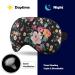 Fashion Flower Sleep Mask Eye Cover for Sleeping Blindfold with Adjustable Strap Blocks Light Night Travel Nap for Men Women - Buy Online on GoSupps.com