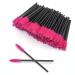 GreenLife 50 PCS Multicolor Disposable Eyelash Brush Mascara Wands Applicator (Black-Rose) - Buy Online on GoSupps.com