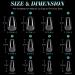 240 Extra Short Coffin Gel Nail Tips Set for Nail Art - Soft Full Cover False Nails in 12 Sizes - PMMA Pre-Buffed Artificial Nails for Gluing - Buy Online on GoSupps.com