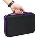 60-Grille Essential Oils Carrier Bag | Hard-Shell Travel Organizer for 5ml 10ml 15ml Bottles (Purple) - International Shipping Available - Buy Online on GoSupps.com