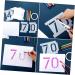 NUOBESTY 1 Set 10pcs Hollow Number Template Kids Painting Templates Letter Drawing Molds Spray Paint Graffiti White 15X11X0.1CM - Buy Online on GoSupps.com