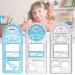 Multifunctional Geometric Rulers Drawing Tool Creative Arting Craft Draft Template Drawing Measuring Tool for Kids Students Office Supply Plastic Drawing Measuring Ruler Math Material (3 Packs)