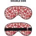 Buy Hearts Print Sleep Eye Mask - Soft Eyeshade with Elastic Strap for Comfortable Night Sleeping & Travel - Buy Online on GoSupps.com