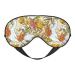 Ducks and Flowers Sleep Mask Adjustable Double -Sided Eye Mask Soft Sleeping Eye Covers for Sleeping Perfect Shading Reduce Eye Edema