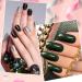 360 Pieces Medium Press on Nails Full Cover Fake Nails Ballerina Coffin False Nails Solid Color Artificial Plastic Nails for Women Girls Nail Decorations (Dark Colors) - Buy Online on GoSupps.com