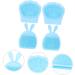 24 Pcs Rabbit Ears Facial Brush Silicone Face Silicone Face Scrubbers Facial Cleaning Pad Face Cleanser for Women Facial Cleansing Manual Miss Silica Gel Silicone Brush Light Bluex6pcs 7.5x7.5cmx6pcs - Buy Online on GoSupps.com
