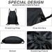 BuyAgain Sports Drawstring Backpack | Water Resistant Gym Sack for Men & Women | Large Size with Zipper (Black) - Buy Online on GoSupps.com